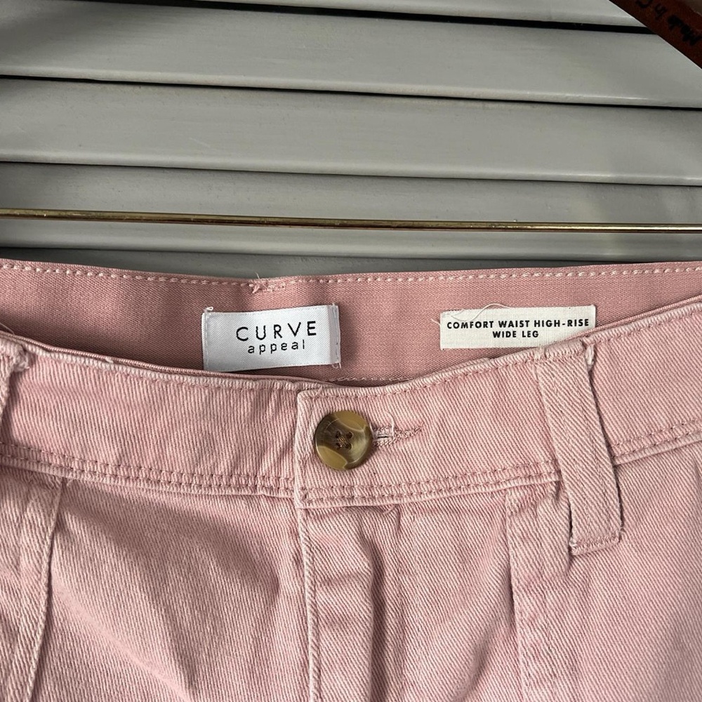 High Rise Pink Jeans - Picture 2 of 3